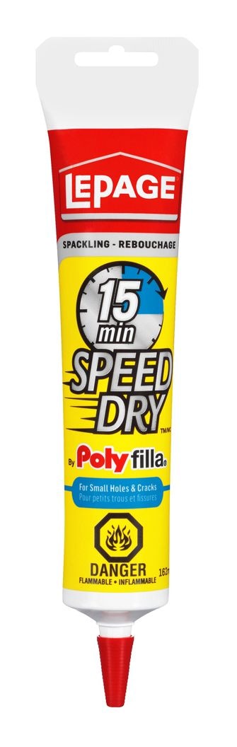 Polyfilla 15-Minute Speed Dry Spackling, Fills Small Holes & Cracks, White, 162-mL L6V1