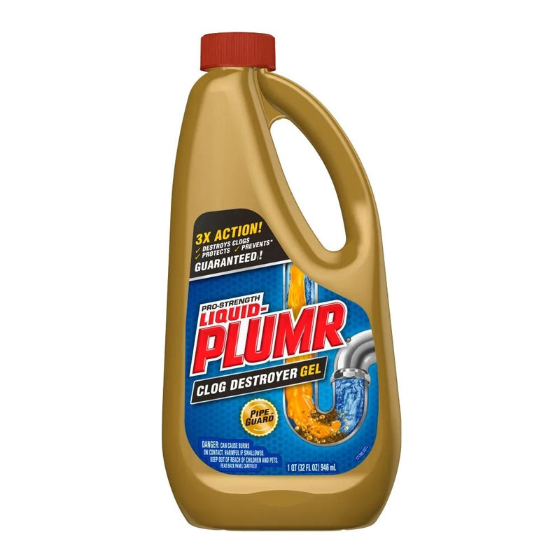 Pro Strength Kitchen Clog Destroyer Gel, Lemon Scent, 946-mL O9B4