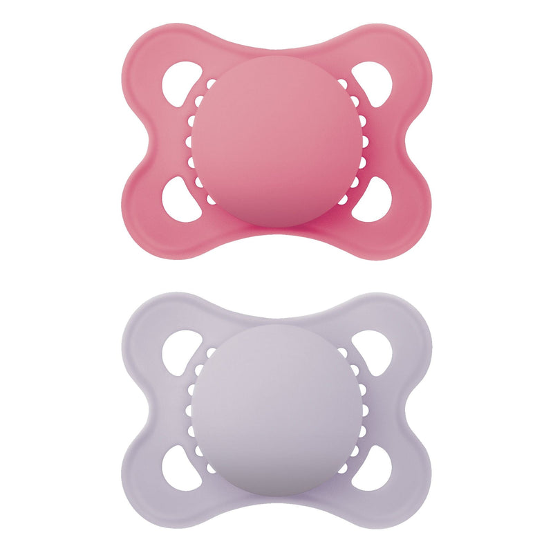 Matte Non-Deco Pacifier, 0-6 Months, Girl, 2-pk U9G5