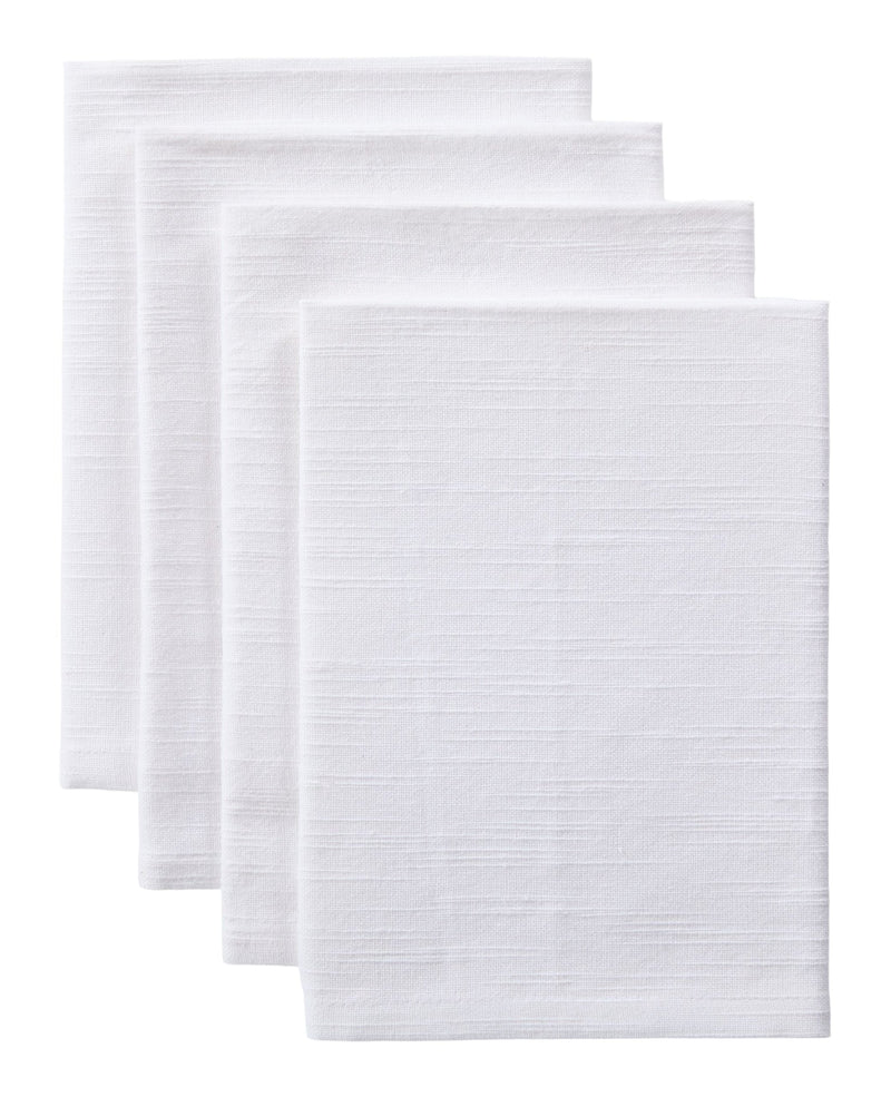Essential Cotton Dining Napkins, White, 17-in, 4-pk W1G3