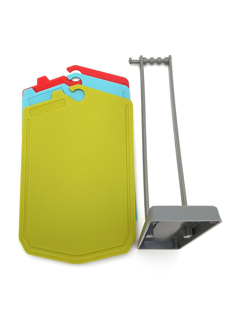 Heat-Resistant Cutting Boards with Stand, 3-pc O9E1