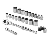 25 Piece 3/8" Drive Socket Set I2J4 - product image 1