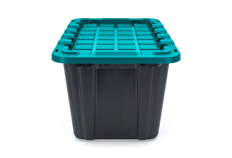 Heavy-Duty Storage Tote, 102-L, Teal A2T8