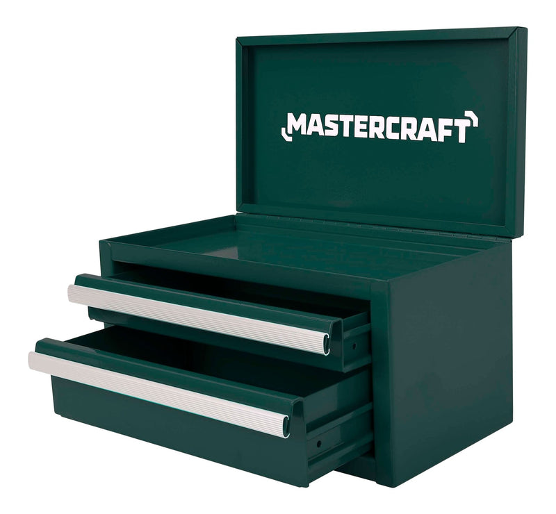 Miniature 2-Drawer Green Steel Toolbox W4W4