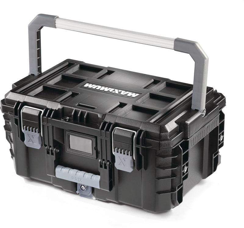Brix Modular Portable Medium Toolbox/Tool Storage, IP65, 23x16x11-in C9M3