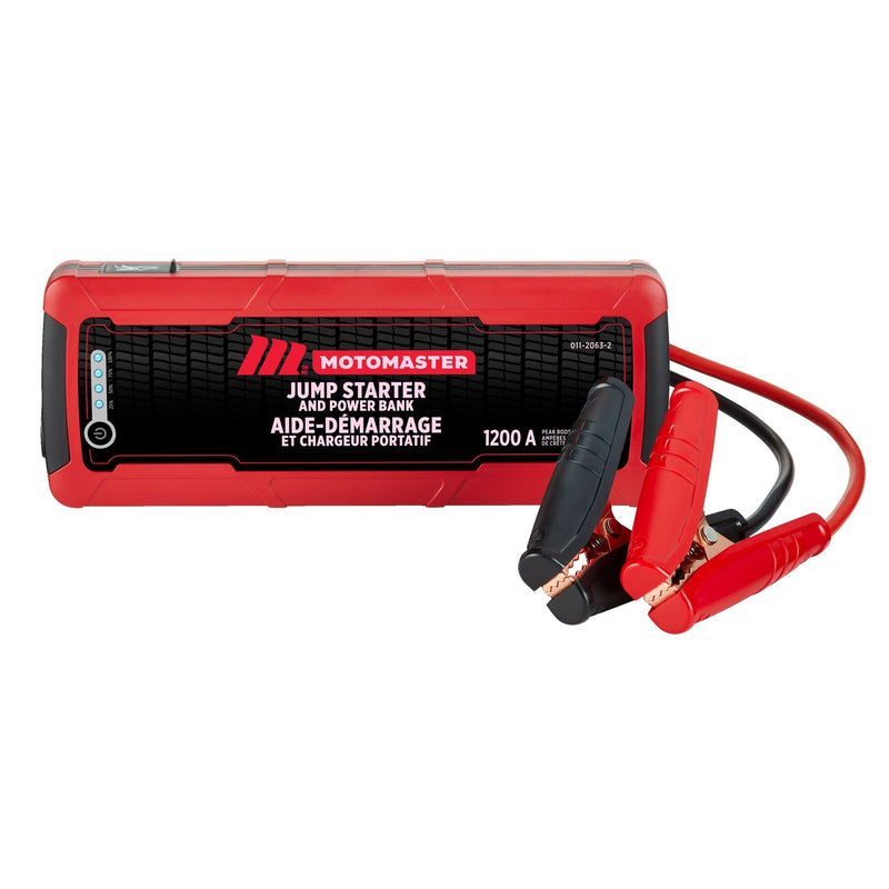 Booster Pack/Jump Starter & USB Power Bank, Lithium-ion, 1200-Amp, 12V L6Q0