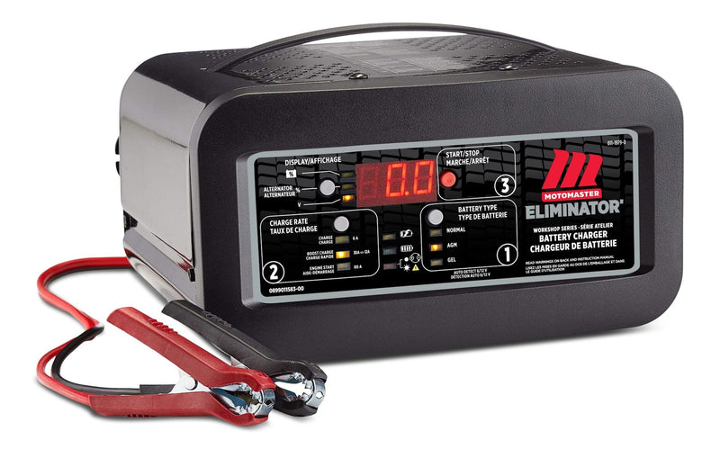 Eliminator Workshop Series Smart Battery Charger, Fully Automatic, 30/12/6-Amp, 6V/12V, with 80-Amp Engine Start M2B2