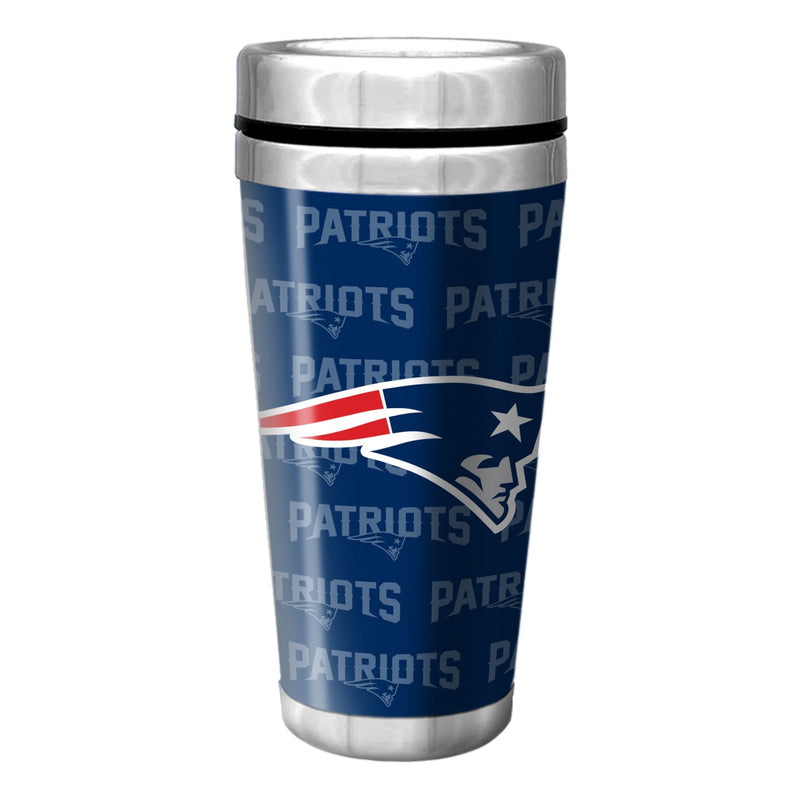 New England Patriots Insulated Stainless Steel Travel Mug For Football Fans/Collectors, 16-oz S0Z3