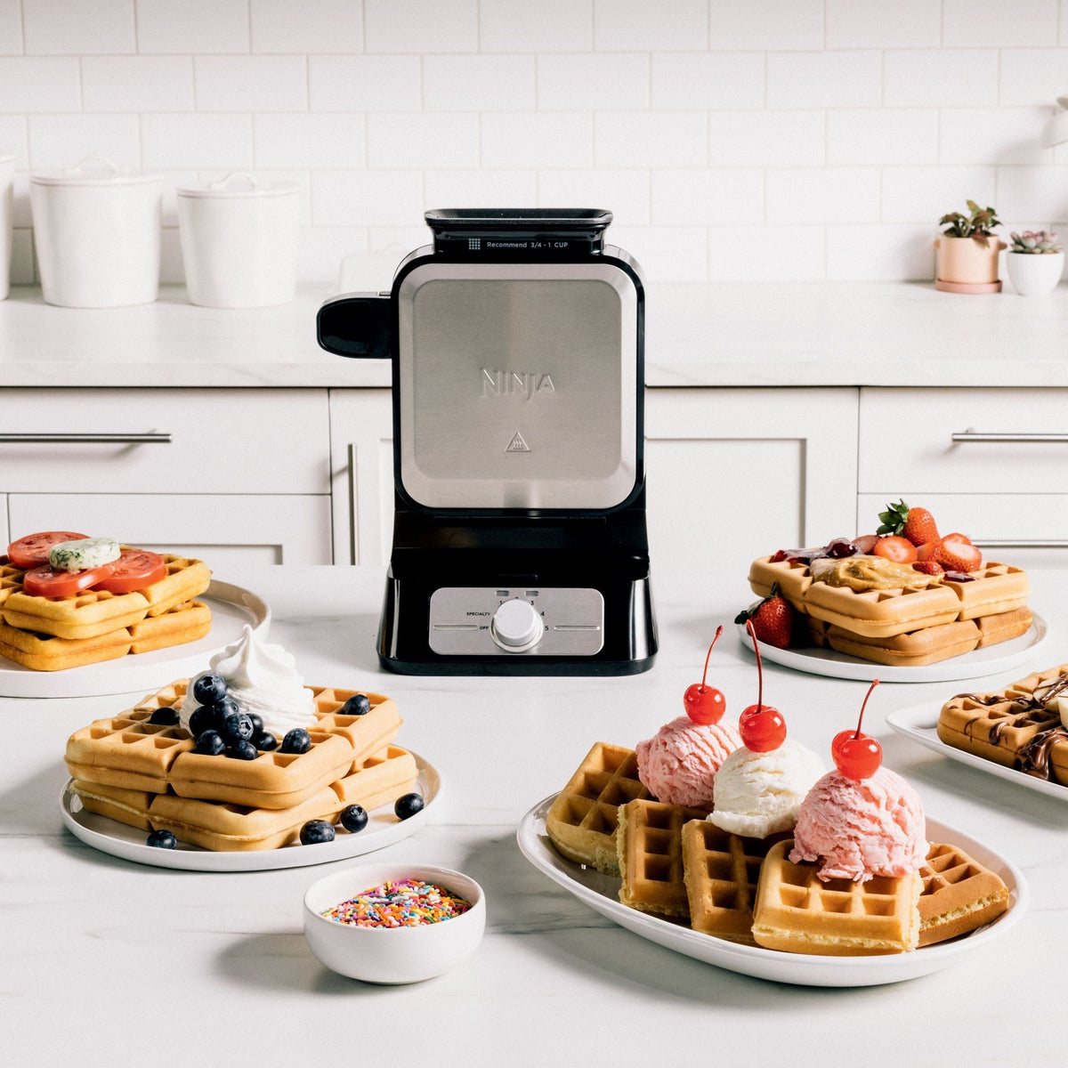 Neverstick 5-Shade Setting Waffle Maker Y5P1 - product image 8