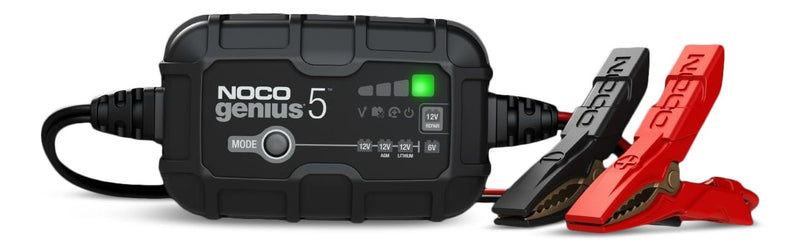 GENIUS5 Smart Battery Charger/Maintainer/Desulfator, 5-Amp, 6V/12V W6P9