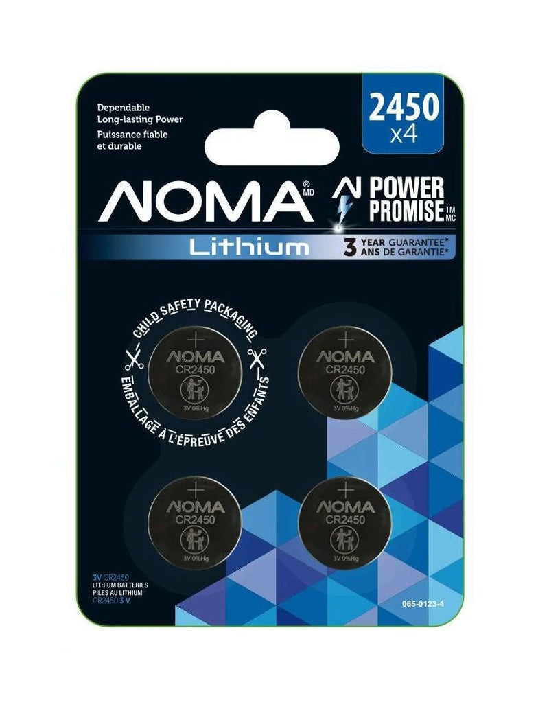CR2450 Lithium Battery, Long-Lasting Power, 4-pc Y2N6