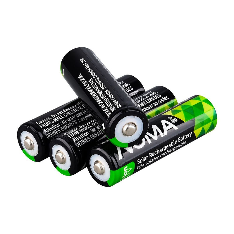 Li-ion 18650 2000mAh Rechargeable Batteries for Solar & Outdoor Lighting, 3.7V, 4-pk V2U7