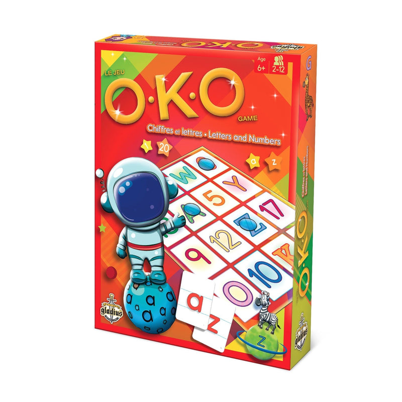 Letters & Numbers Family Board Game, Bilingual, Ages 6+ X9P3