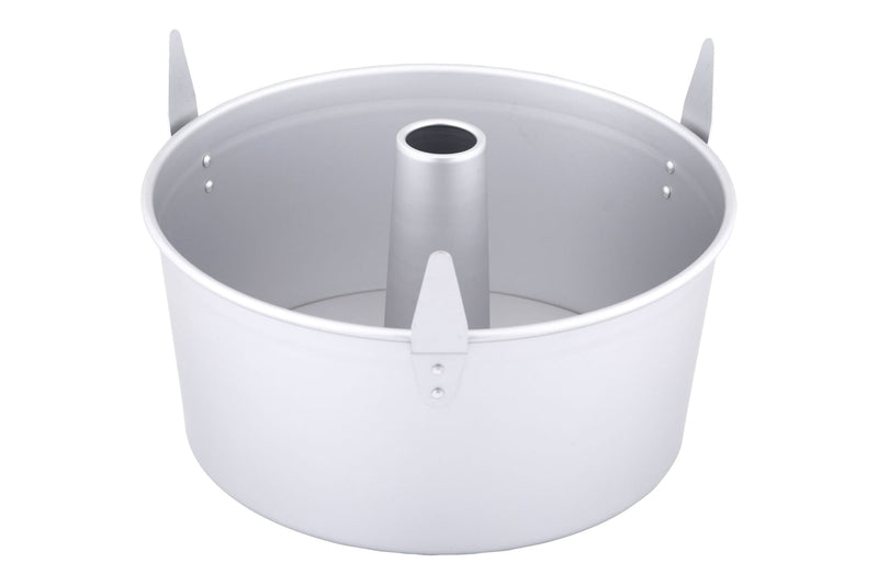 Professional Uncoated Aluminum Angel Food Cake Pan, Silver P0R2