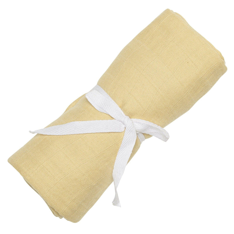 Cotton Muslin Baby Swaddle Blanket, Lemon N9T8