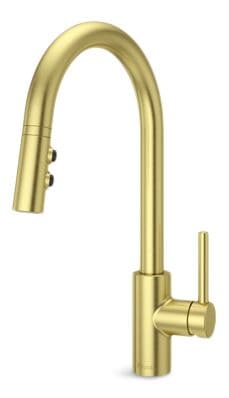 Fullerton Pull-Down Kitchen Faucet, Brush Gold X6J7