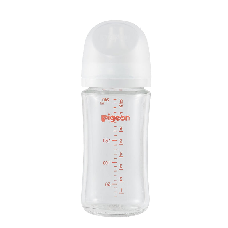 Glass Bottle with Silicone Nipple (M), 8-oz, 3 Months+ R6R4