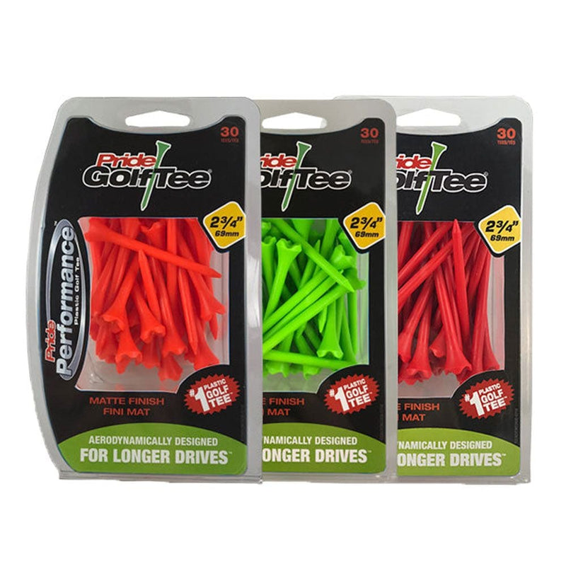 Performance Plastic Golf Tee, 3-1/4-in, 30-pk, Citrus Matte Assorted Colours F9A2