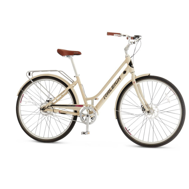 Dobson Comfort Electric Bike, Lightweight & LCD Display-Integrated, 700C Wheels, Beige E5Z2