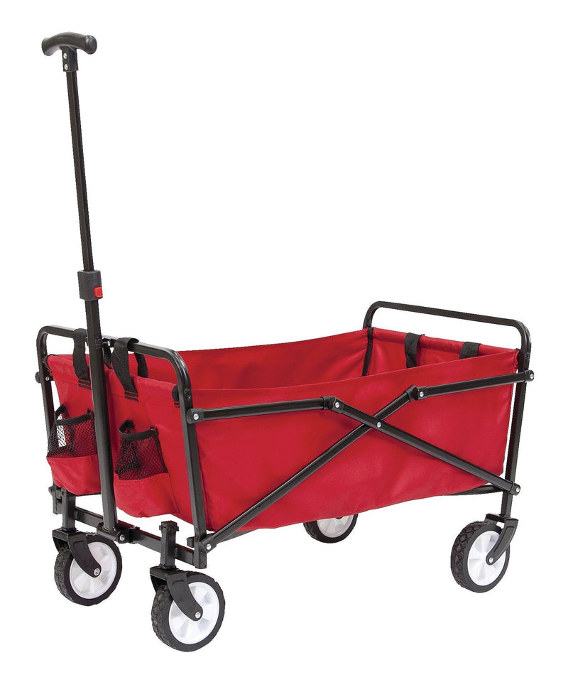 Outdoor Collapsible Folding Utility Wagon with Cup Holders, 150-lb Capacity V1X5