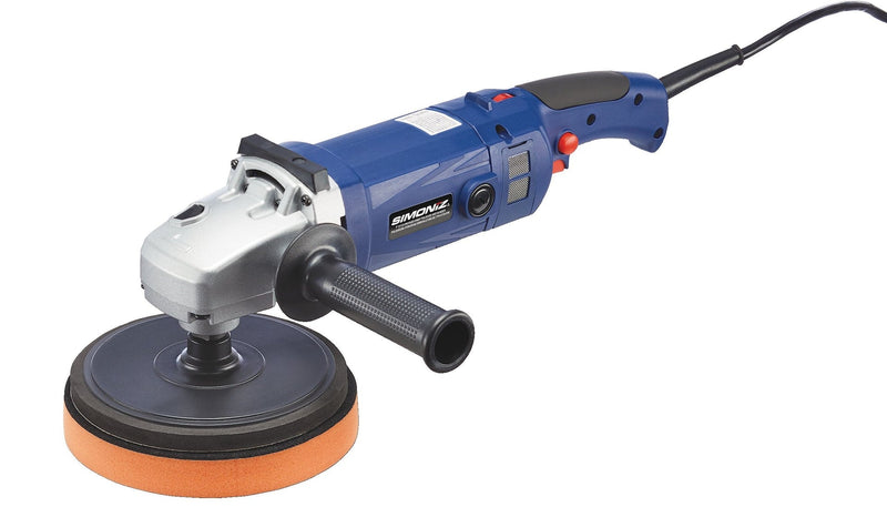 Brushed Corded Hook & Loop Right Angle (Fixed Orbit) Adjustable Grip Polisher & Sander, 7-in S0A2