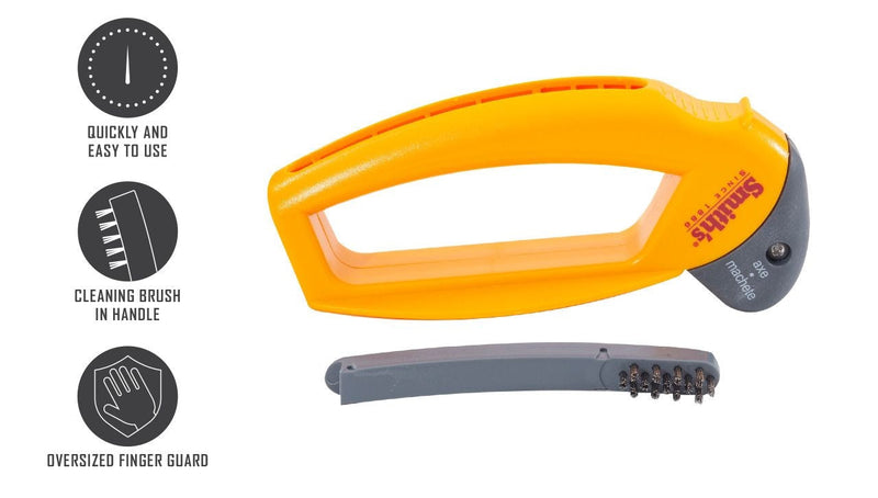 Axe and Machete Hand Sharpener with Soft-Grip Handle W1R2