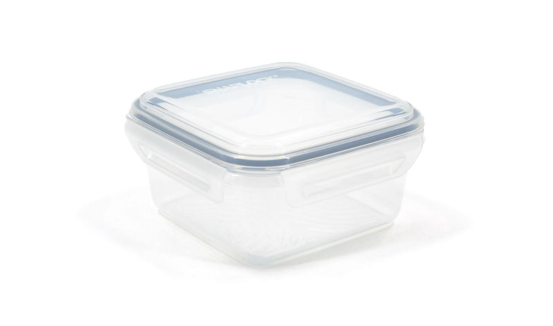 Clear Rectangular Clear Food Storage Container with Lid, Nestable, 1.1-L C8C0