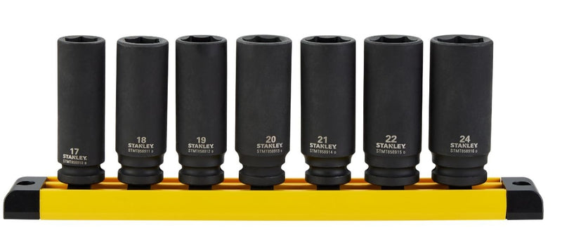 Pro 1/2-in Deep Impact Socket Set, Metric, 7-pc Z0P5