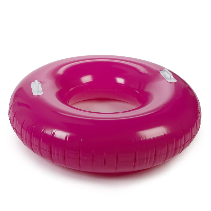 & Finn Inflatable Round Pool Swim Tube, 40 x 10-in, Assorted Colours I1B3