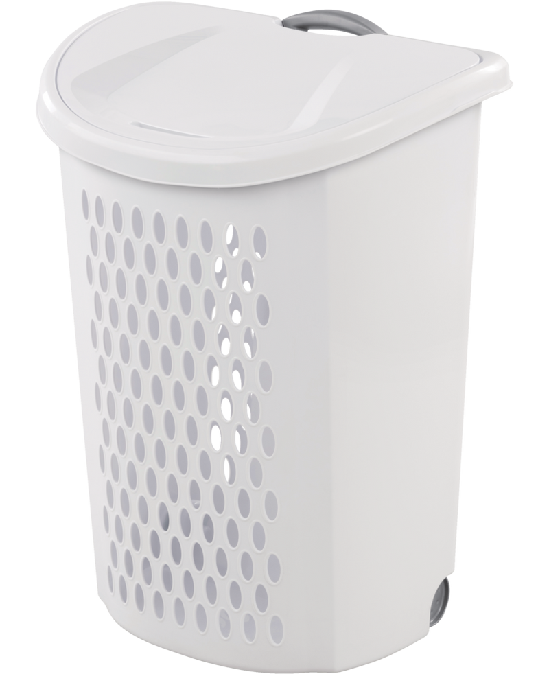 Bushel Ultra Laundry Hamper with Wheels, 20.1 L x 15.4 W x 26.75-in H H3J8
