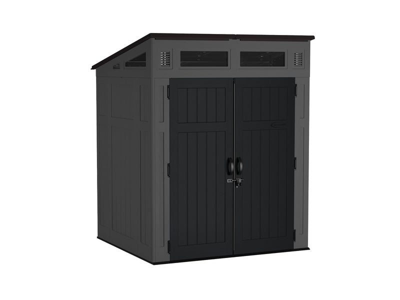 Modernist 6x5-ft Peppercorn/Black Storage Shed C4Y2