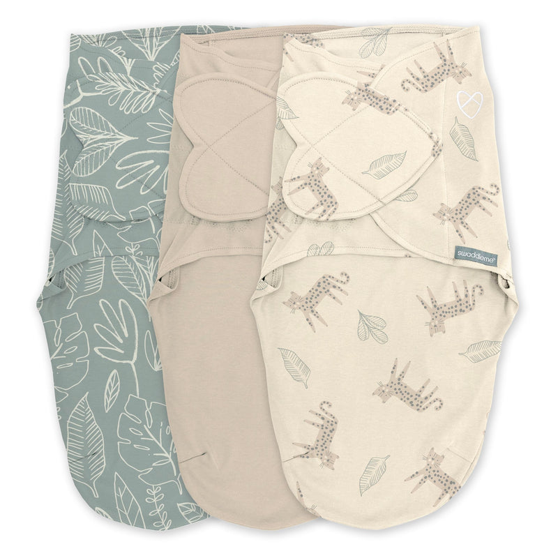 Original Swaddle Adjustable Baby Wrap with Quick Change, Born Free, Size S/M, Ages 0-3m, 3-pk Y0A7
