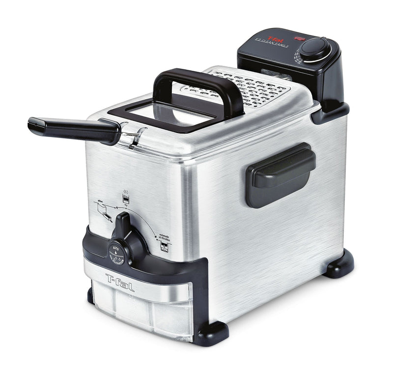 EZ Clean Pro Compact Deep Fryer with Oil Filter, Stainless Steel, 2L X4T5