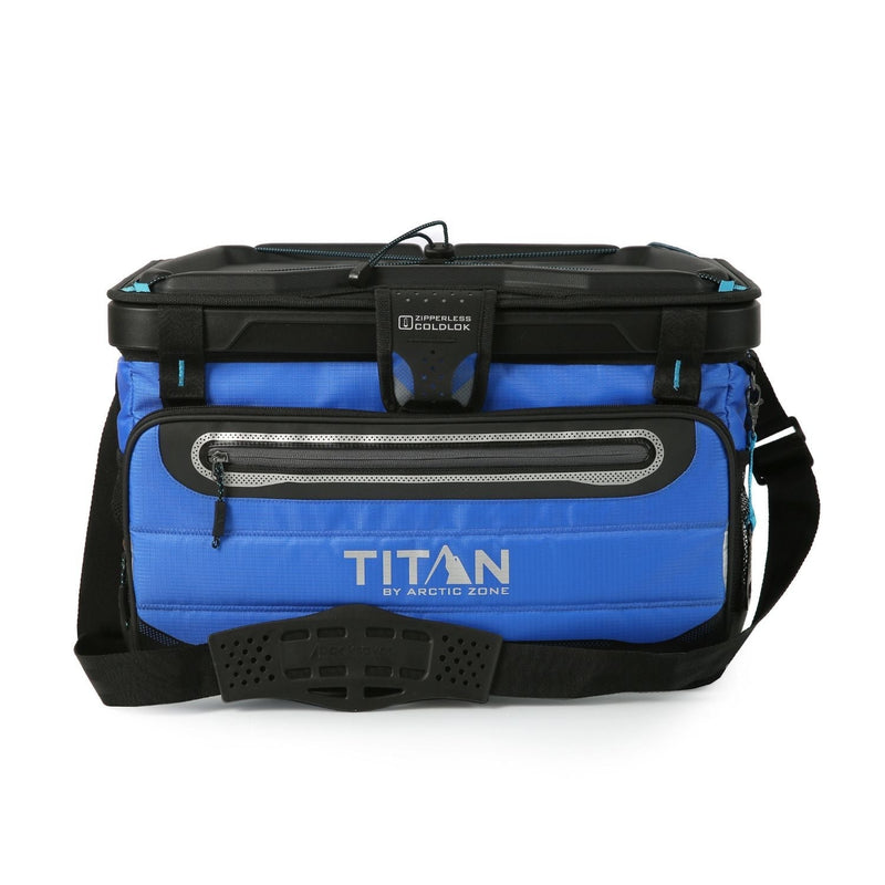 by Arctic Zone 50 Can Collapsible Zipperless Cooler, Blue D3T2