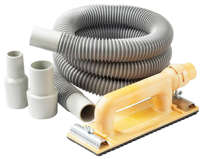 Dust-Free Sander Kit with 6-in Hose, Shop-Vac/Vacuum Adaptors & Medium Grit Sandpaper D0Y7