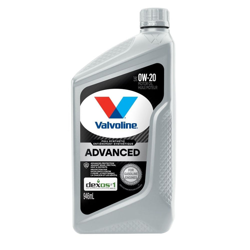 0W20 Advanced Synthetic Engine/Motor Oil, 946-mL O9J2