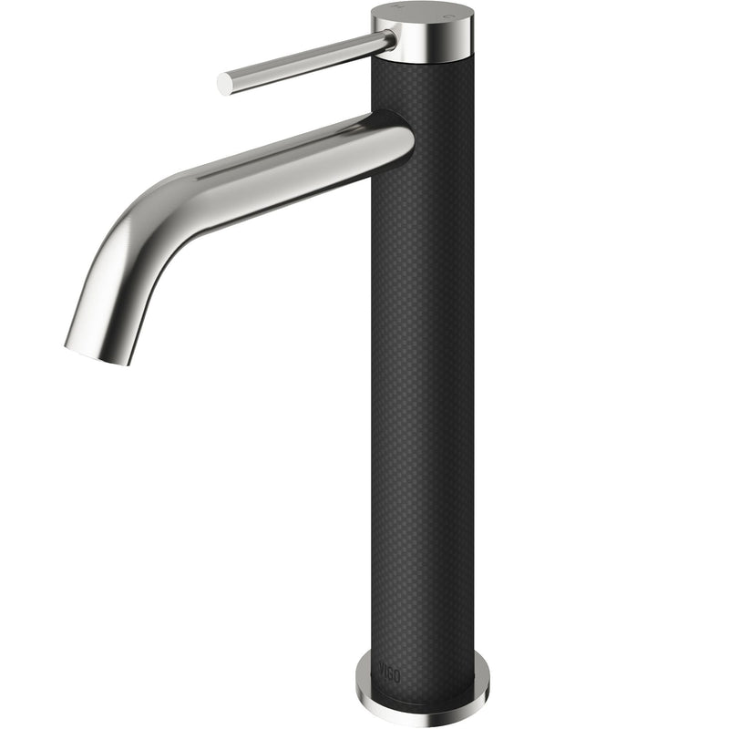 Lexington Single Handle Vessel Sink Bathroom Faucet with cFiber© Body, Brushed Nickel R1Z7