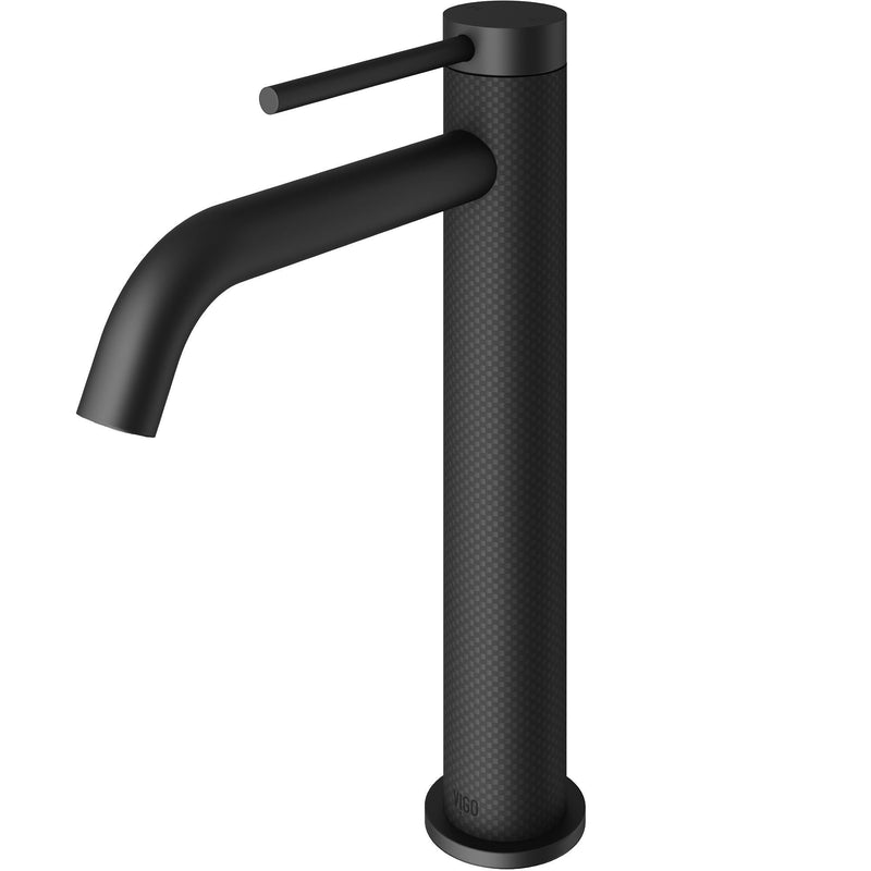 Lexington Single Handle Vessel Sink Bathroom Faucet with cFiber© Body, Matte Black R3Q2