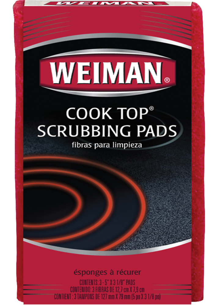 No Scratch Cooktop Scrubbing Pads for Ceramic and Glass Ranges, 3-pk D0Y7