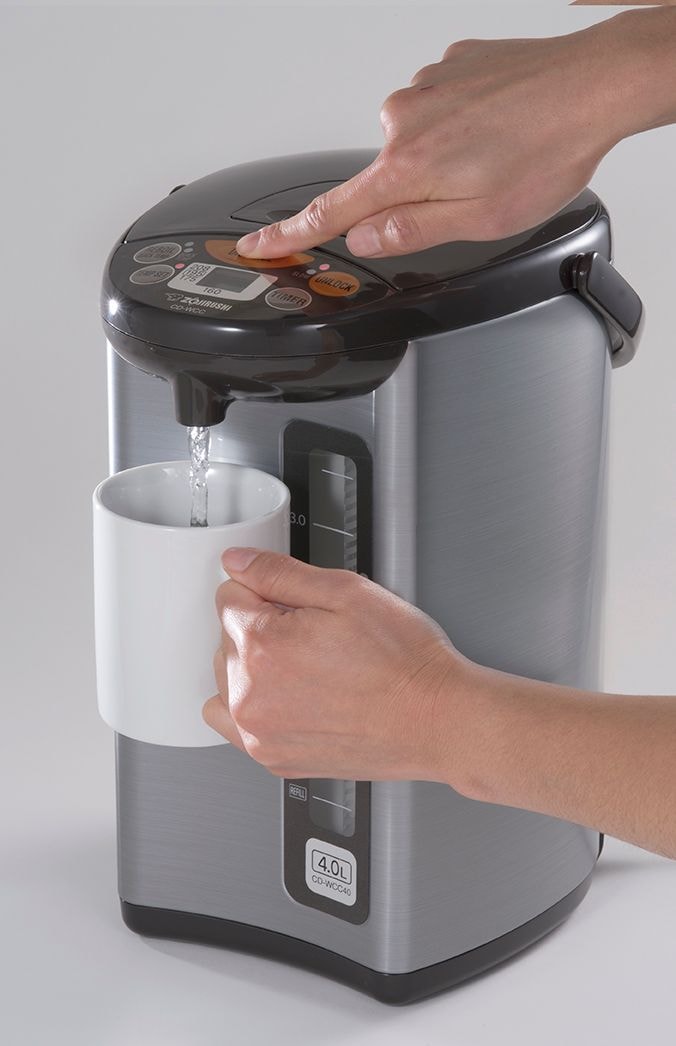 Electric Hot Water Boiler, Warmer & Dispenser, Black/Stainless Steel, 4-L R2Q9