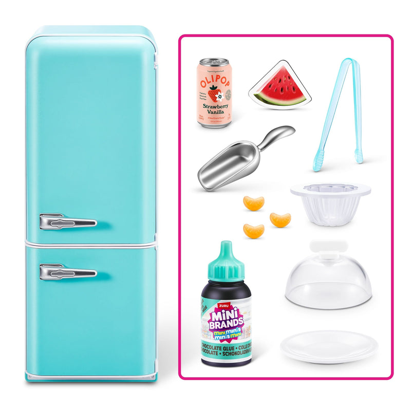 Mini Brands Fill The Fridge Surprise Playset Capsule for Ages 8+, Assorted Figures P9P8